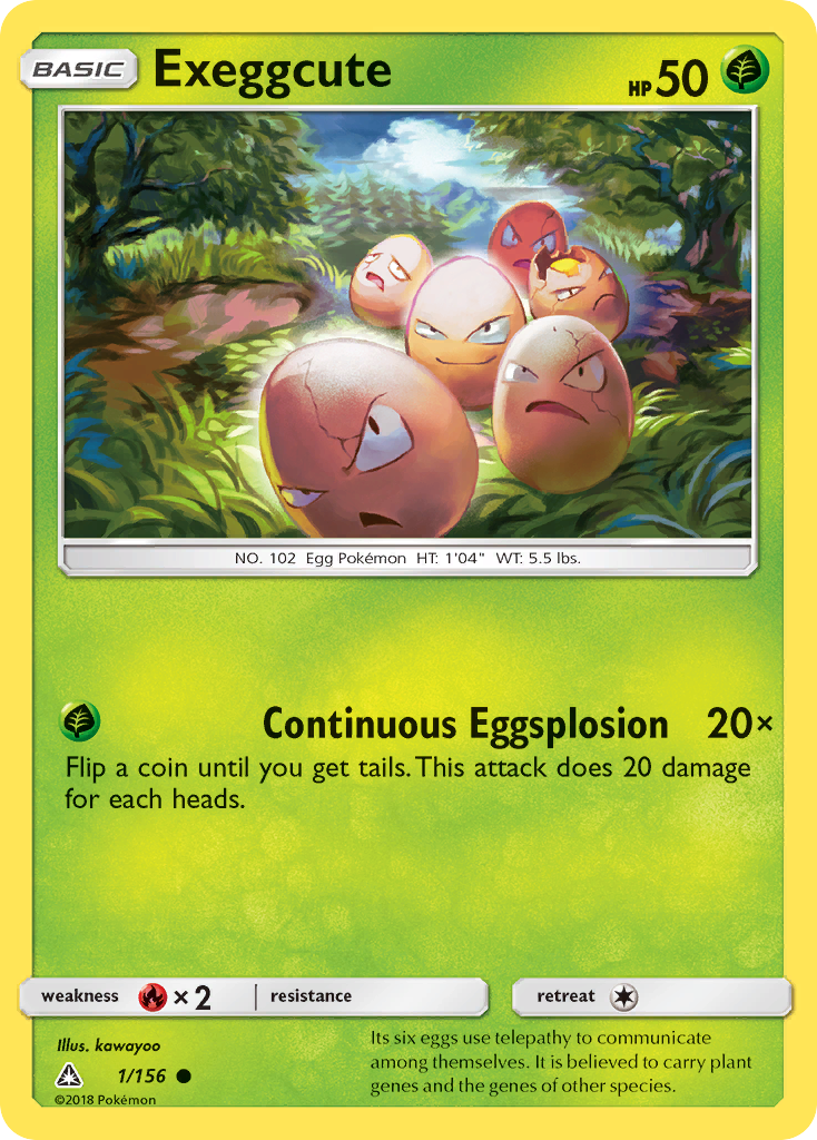 Exeggcute (1/156) [Sun & Moon: Ultra Prism] | Anubis Games and Hobby