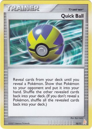 Quick Ball (10/11) [Diamond & Pearl: Trainer Kit - Lucario] | Anubis Games and Hobby