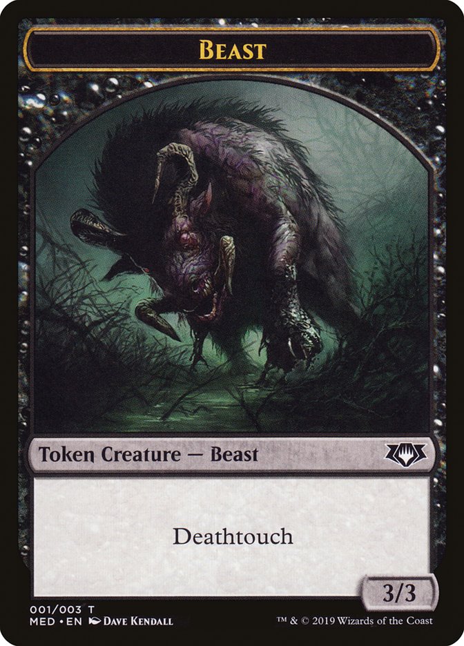 Beast Token [Mythic Edition Tokens] | Anubis Games and Hobby