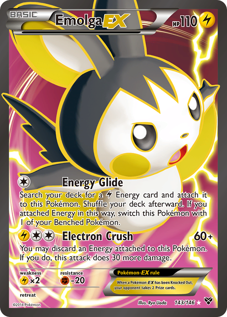 Emolga EX (143/146) [XY: Base Set] | Anubis Games and Hobby