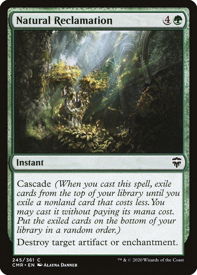 Natural Reclamation [Commander Legends] | Anubis Games and Hobby