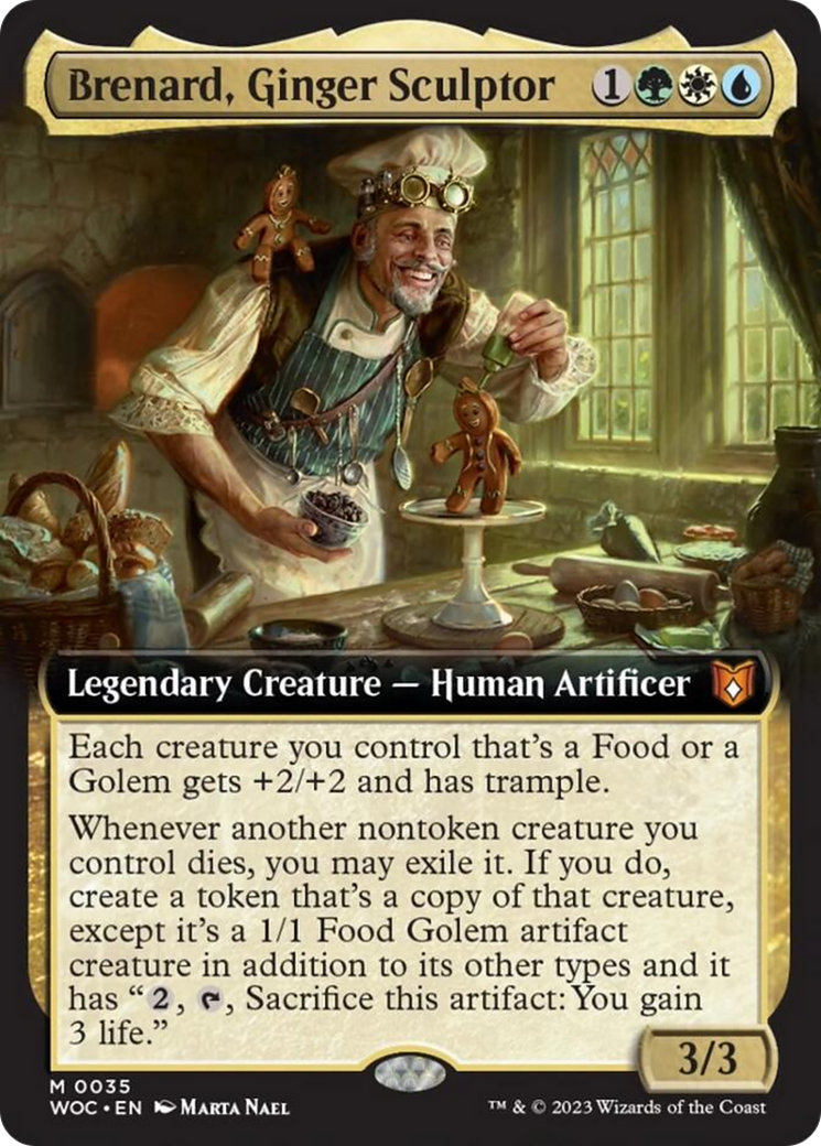 Brenard, Ginger Sculptor (Extended Art) [Wilds of Eldraine Commander] | Anubis Games and Hobby