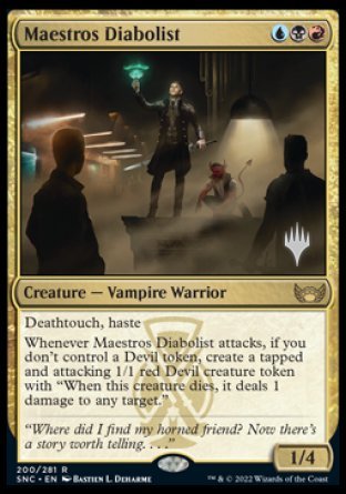 Maestros Diabolist (Promo Pack) [Streets of New Capenna Promos] | Anubis Games and Hobby
