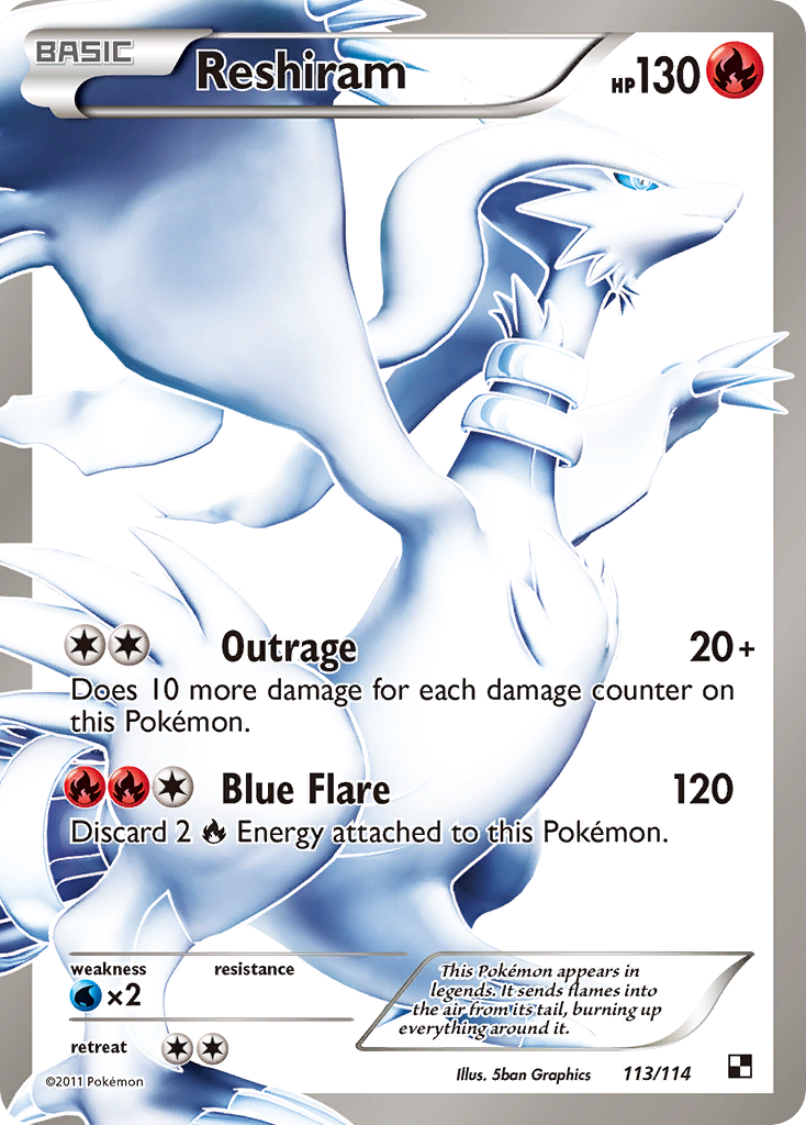 Reshiram (113/114) [Black & White: Base Set] | Anubis Games and Hobby