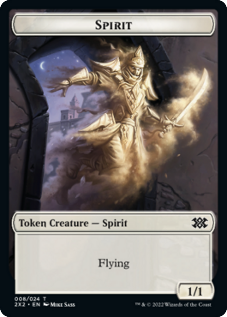 Elemental // Spirit (008) Double-Sided Token [Double Masters 2022 Tokens] | Anubis Games and Hobby