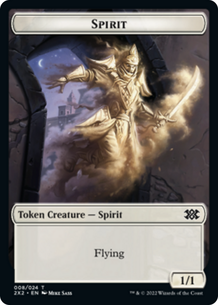 Bear // Spirit (008) Double-Sided Token [Double Masters 2022 Tokens] | Anubis Games and Hobby