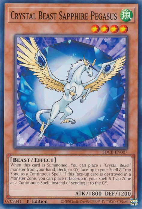 Crystal Beast Sapphire Pegasus [SDCB-EN007] Common | Anubis Games and Hobby