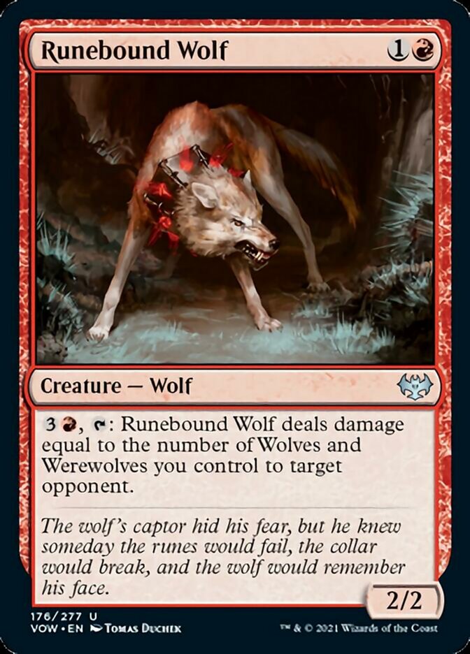 Runebound Wolf [Innistrad: Crimson Vow] | Anubis Games and Hobby