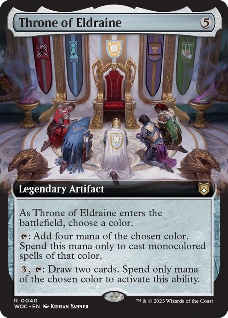 Throne of Eldraine (Extended Art) [Wilds of Eldraine Commander] | Anubis Games and Hobby