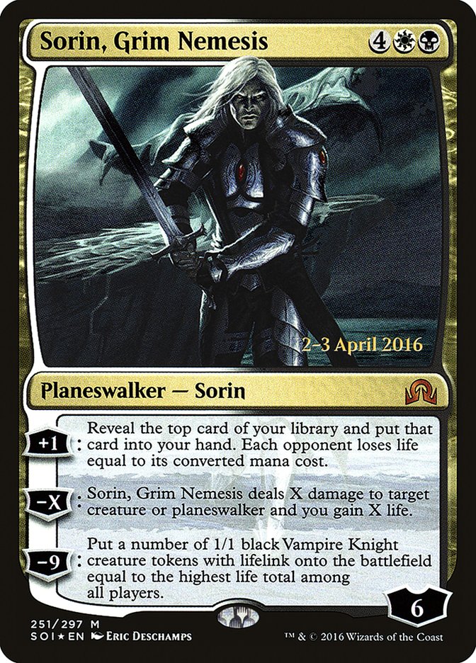 Sorin, Grim Nemesis [Shadows over Innistrad Prerelease Promos] | Anubis Games and Hobby