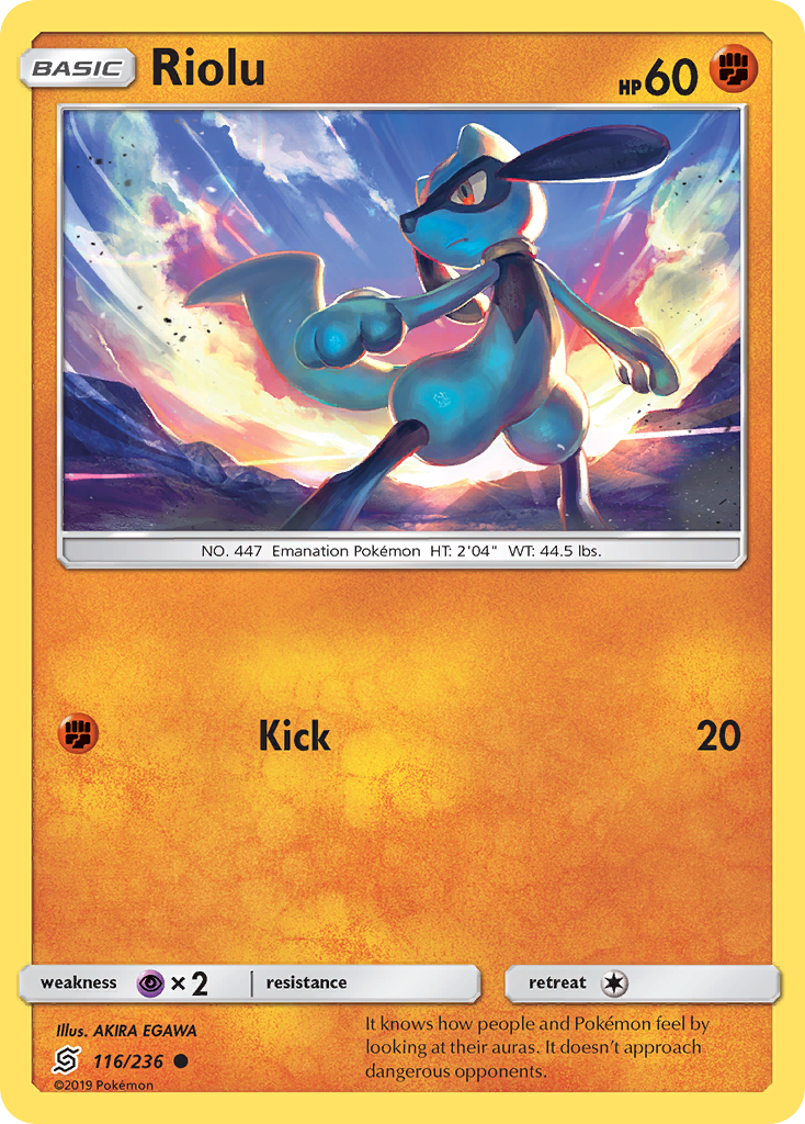 Riolu (116/236) [Sun & Moon: Unified Minds] | Anubis Games and Hobby