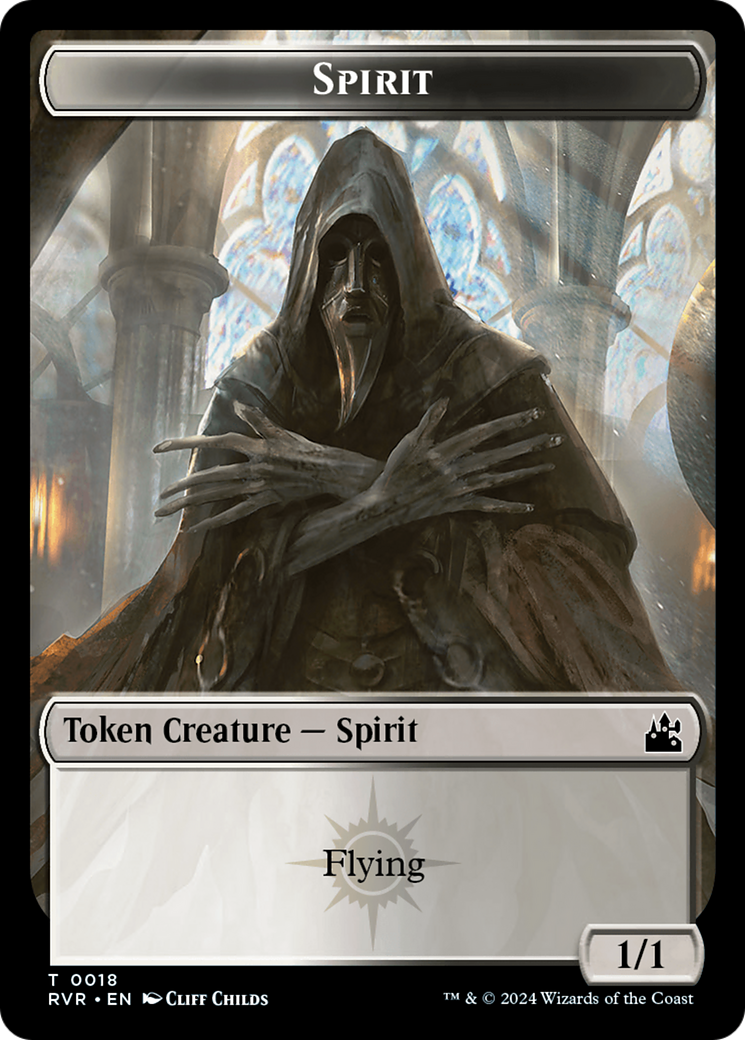 Spirit Token (0018) [Ravnica Remastered Tokens] | Anubis Games and Hobby