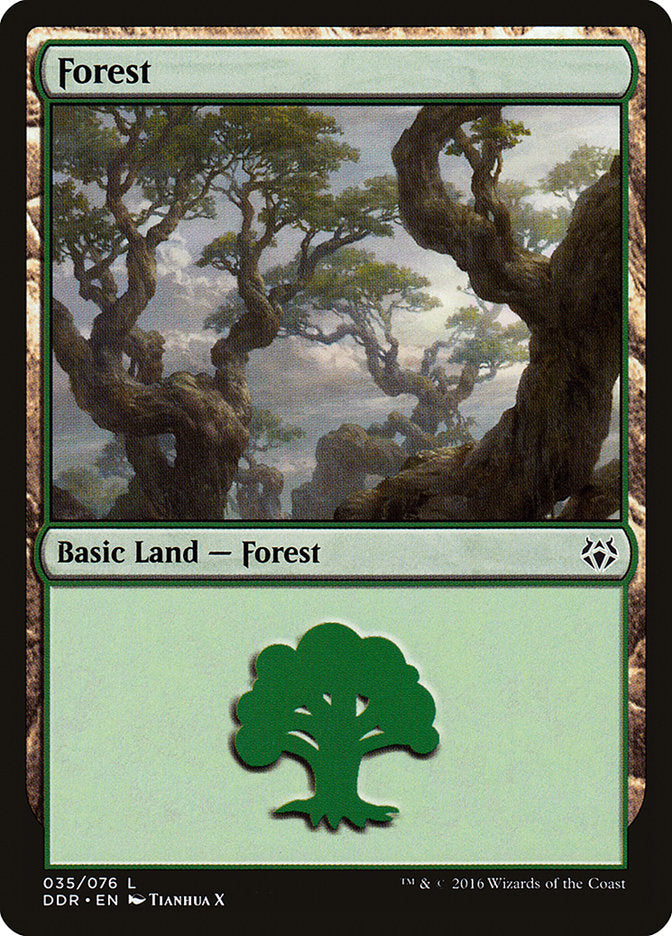 Forest (35) [Duel Decks: Nissa vs. Ob Nixilis] | Anubis Games and Hobby