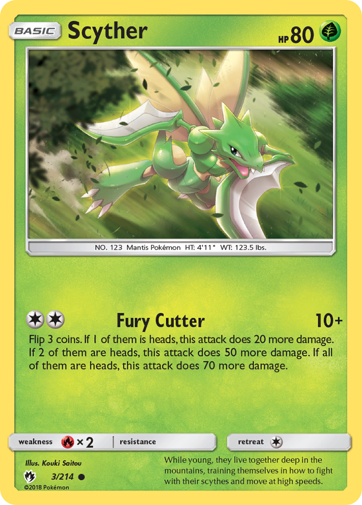 Scyther (3/214) [Sun & Moon: Lost Thunder] | Anubis Games and Hobby