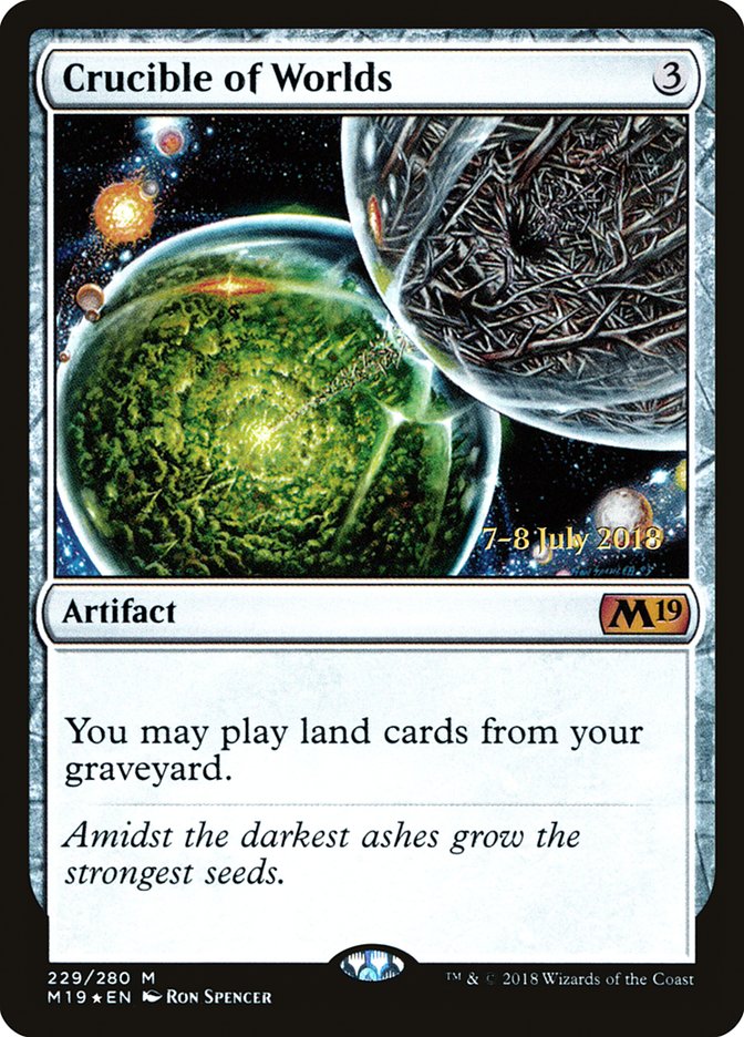 Crucible of Worlds [Core Set 2019 Prerelease Promos] | Anubis Games and Hobby