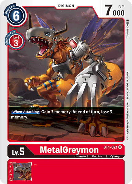 MetalGreymon [BT1-021] [Release Special Booster Ver.1.0] | Anubis Games and Hobby