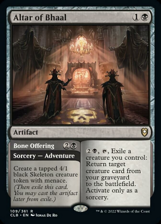 Altar of Bhaal // Bone Offering [Commander Legends: Battle for Baldur's Gate] | Anubis Games and Hobby