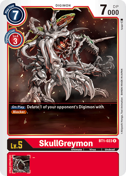 SkullGreymon [BT1-023] [Release Special Booster Ver.1.0] | Anubis Games and Hobby