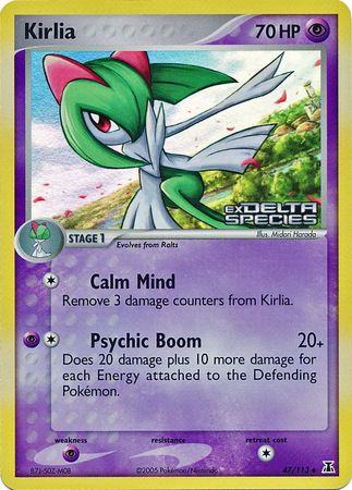 Kirlia (47/113) (Stamped) [EX: Delta Species] | Anubis Games and Hobby