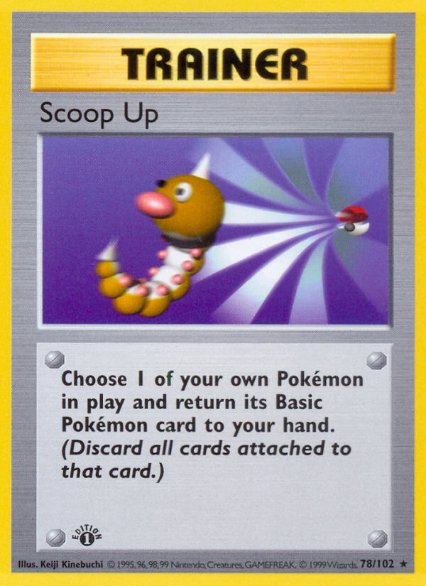 Scoop Up (78/102) (Shadowless) [Base Set 1st Edition] | Anubis Games and Hobby