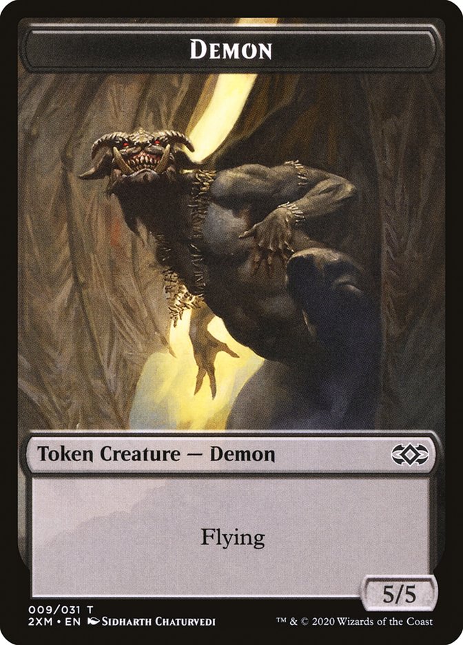 Demon Token [Double Masters Tokens] | Anubis Games and Hobby