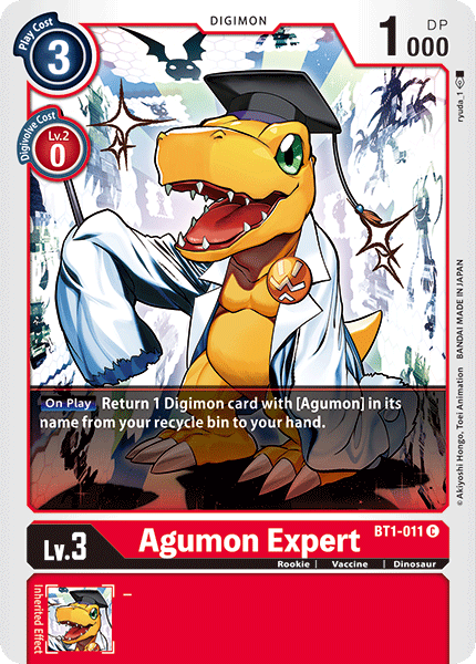 Agumon Expert [BT1-011] [Release Special Booster Ver.1.0] | Anubis Games and Hobby