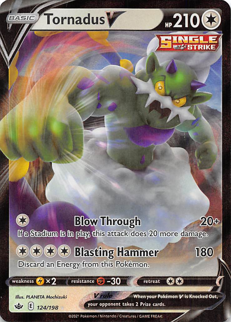 Tornadus V (124/198) [Sword & Shield: Chilling Reign] | Anubis Games and Hobby
