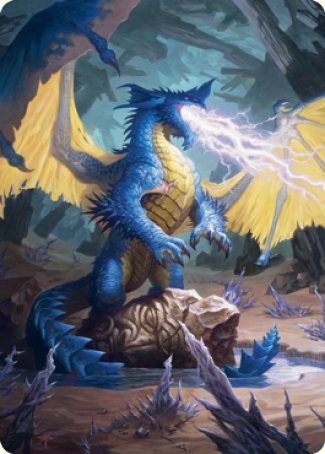 Blue Dragon Art Card [Dungeons & Dragons: Adventures in the Forgotten Realms Art Series] | Anubis Games and Hobby