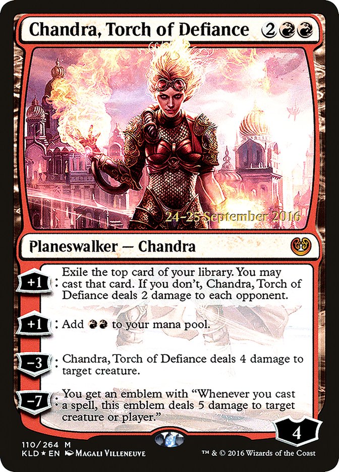 Chandra, Torch of Defiance [Kaladesh Prerelease Promos] | Anubis Games and Hobby