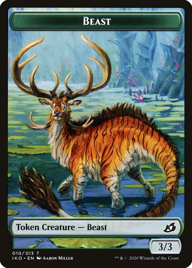 Beast Token [Ikoria: Lair of Behemoths Tokens] | Anubis Games and Hobby