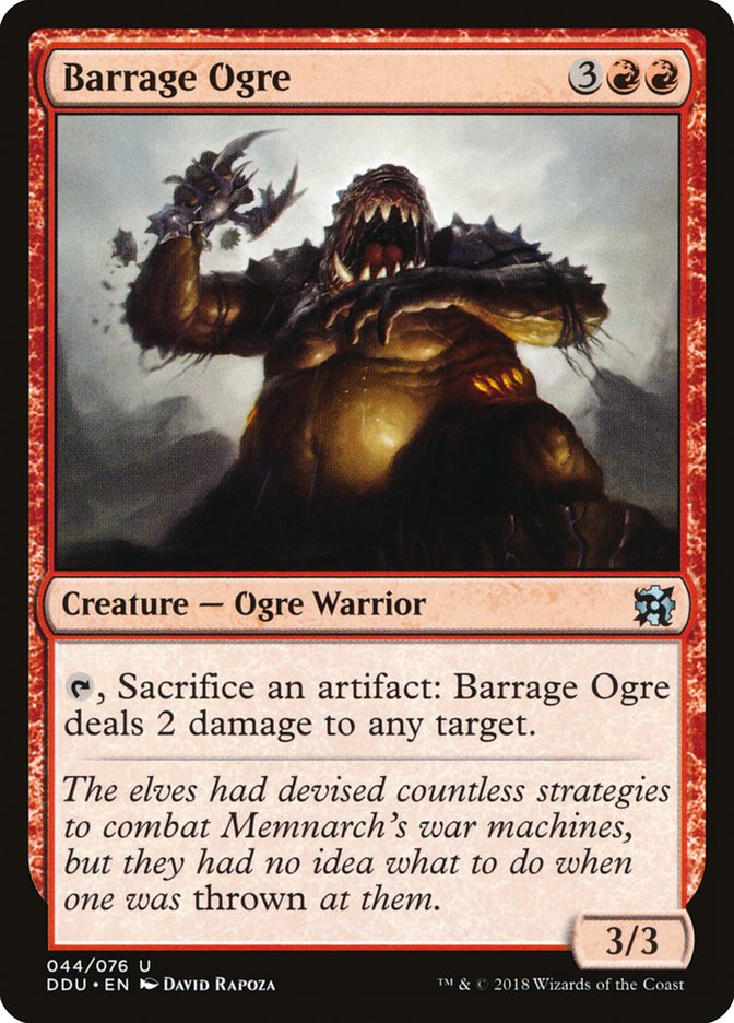 Barrage Ogre [Duel Decks: Elves vs. Inventors] | Anubis Games and Hobby