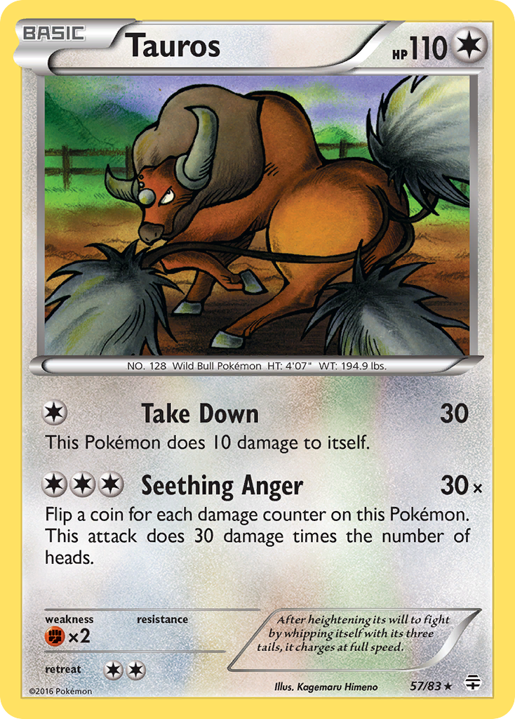 Tauros (57/83) [XY: Generations] | Anubis Games and Hobby