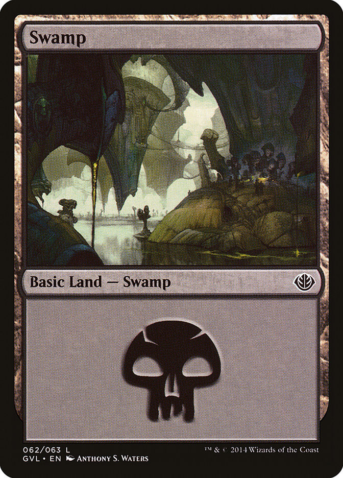 Swamp (62) (Garruk vs. Liliana) [Duel Decks Anthology] | Anubis Games and Hobby