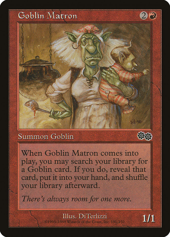 Goblin Matron [Urza's Saga] | Anubis Games and Hobby