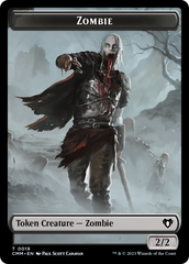 Zombie (0019) // Kor Soldier Double-Sided Token [Commander Masters Tokens] | Anubis Games and Hobby