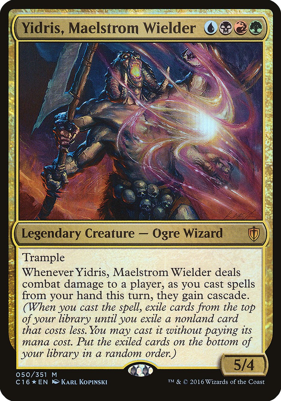 Yidris, Maelstrom Wielder (Oversized) [Commander 2016 Oversized] | Anubis Games and Hobby