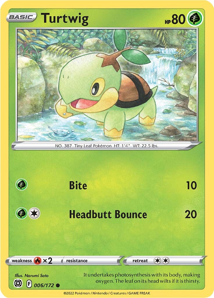 Turtwig (006/172) [Sword & Shield: Brilliant Stars] | Anubis Games and Hobby