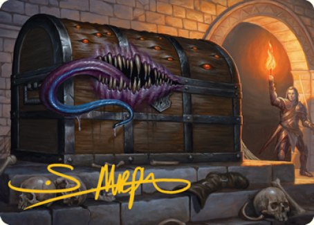 Mimic Art Card (Gold-Stamped Signature) [Dungeons & Dragons: Adventures in the Forgotten Realms Art Series] | Anubis Games and Hobby