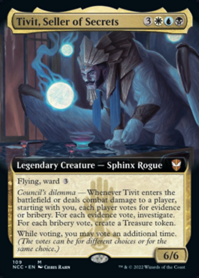 Tivit, Seller of Secrets (Extended Art) [Streets of New Capenna Commander] | Anubis Games and Hobby