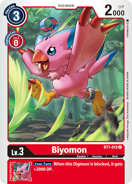 Biyomon [BT1-012] [Release Special Booster Ver.1.0] | Anubis Games and Hobby