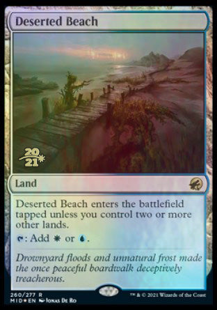 Deserted Beach [Innistrad: Midnight Hunt Prerelease Promos] | Anubis Games and Hobby