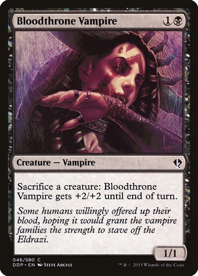 Bloodthrone Vampire [Duel Decks: Zendikar vs. Eldrazi] | Anubis Games and Hobby