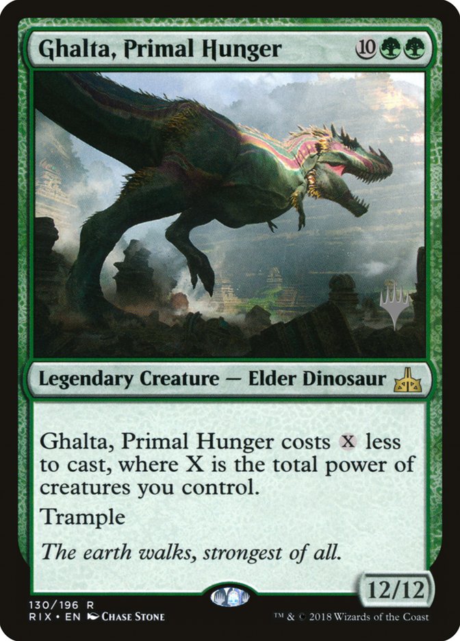 Ghalta, Primal Hunger (Promo Pack) [Rivals of Ixalan Promos] | Anubis Games and Hobby