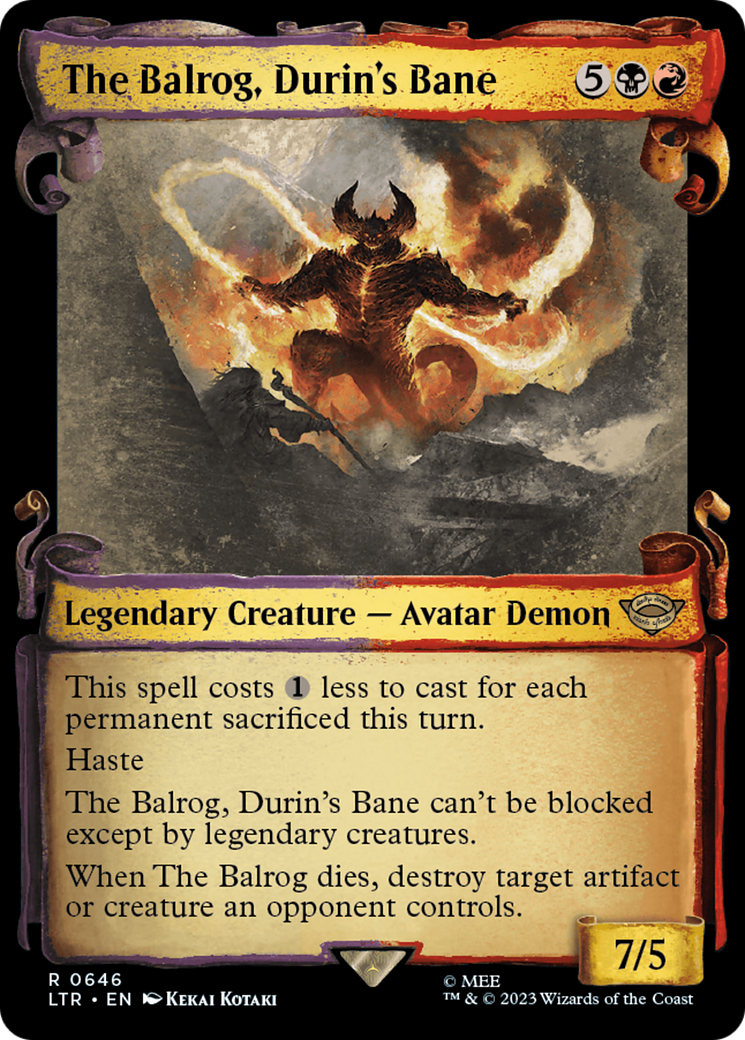 The Balrog, Durin's Bane [The Lord of the Rings: Tales of Middle-Earth Showcase Scrolls] | Anubis Games and Hobby