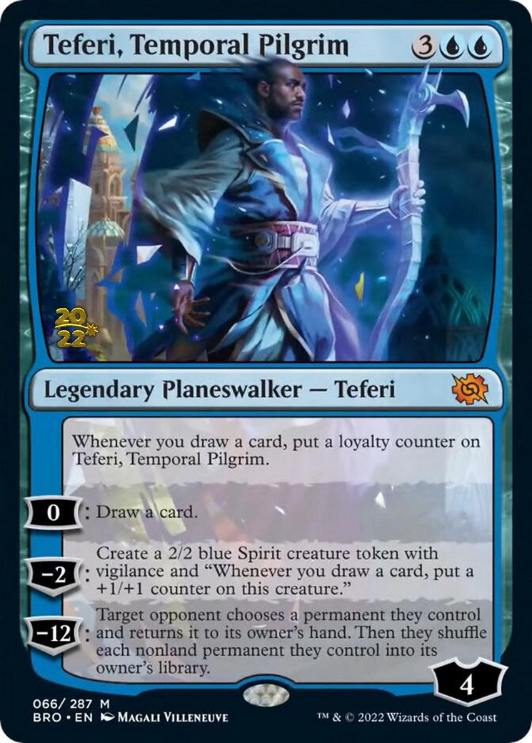 Teferi, Temporal Pilgrim [The Brothers' War Prerelease Promos] | Anubis Games and Hobby