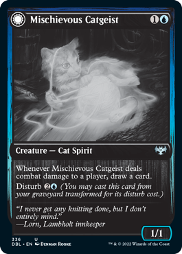 Mischievous Catgeist // Catlike Curiosity [Innistrad: Double Feature] | Anubis Games and Hobby