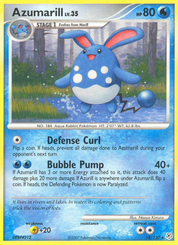 Azumarill (18/130) [Diamond & Pearl: Base Set] | Anubis Games and Hobby