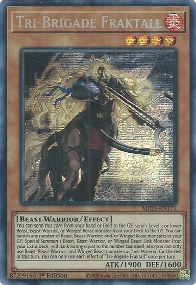 Tri-Brigade Fraktall [MP21-EN171] Prismatic Secret Rare | Anubis Games and Hobby