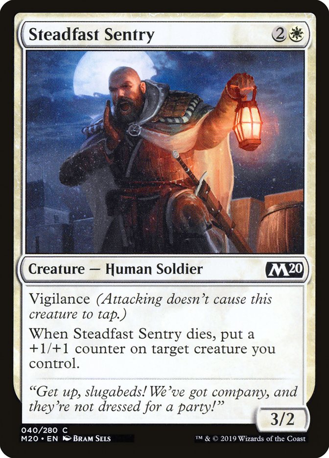 Steadfast Sentry [Core Set 2020] | Anubis Games and Hobby