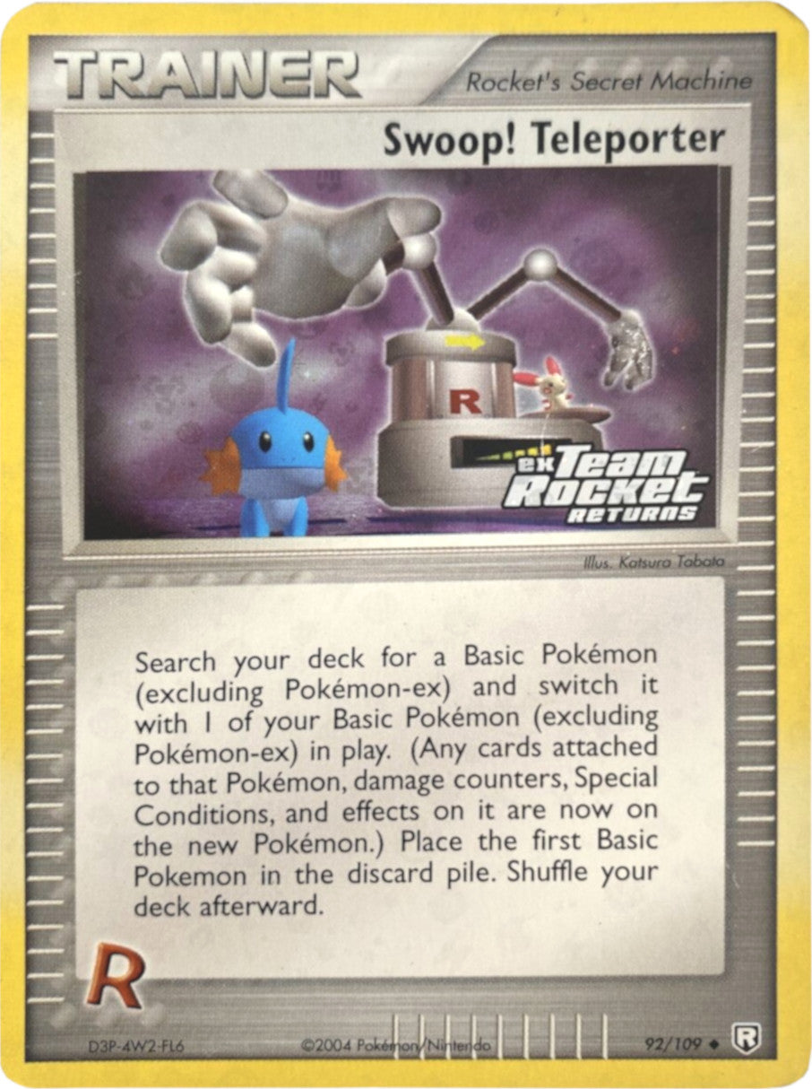 Swoop! Teleporter (92/109) (Stamped) [EX: Team Rocket Returns] | Anubis Games and Hobby